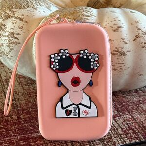 Peach Silicone Adorable Trendy Lady Wristlet